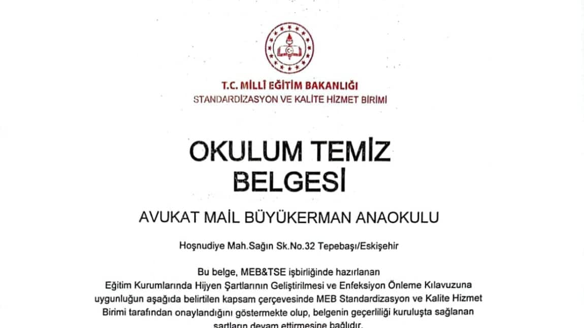 OKULUM TEMİZ BELGESİ